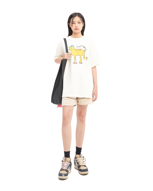Levents® "My Animals" Series Tiger Tee/ Cream