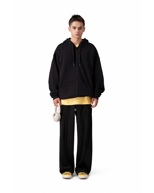 Levents® Something Zipper Hoodie/ Black