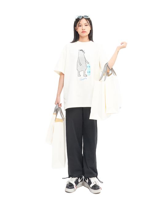 Levents® "My Animals" Series Bear Tee/ Cream