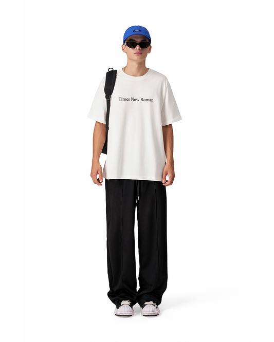 Levents® Times New Roman Boxy Tee/ White