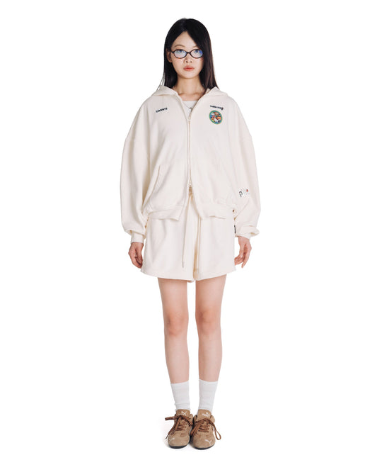 Levents® x Hello Kitty | Kitty's Family Zipper Hoodie Boxy 2.0