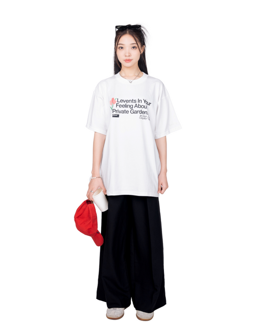 Levents® Pixel Flower Tee/ White