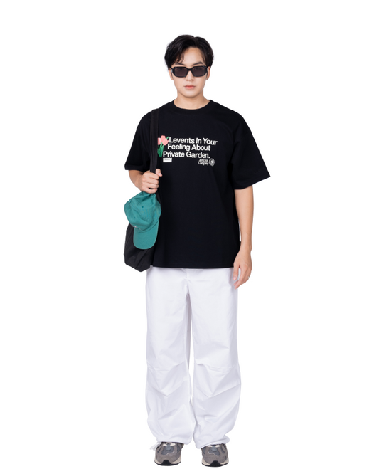 Levents® Pixel Flower Tee/ Black