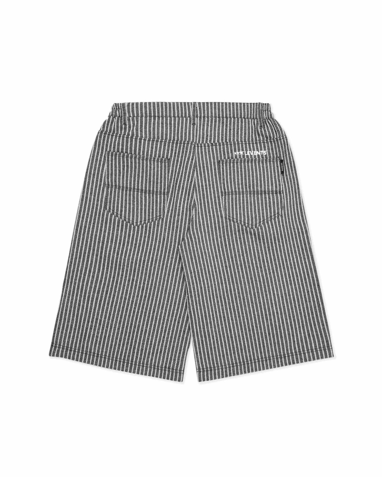 Levents® Striped Jorts/ Black
