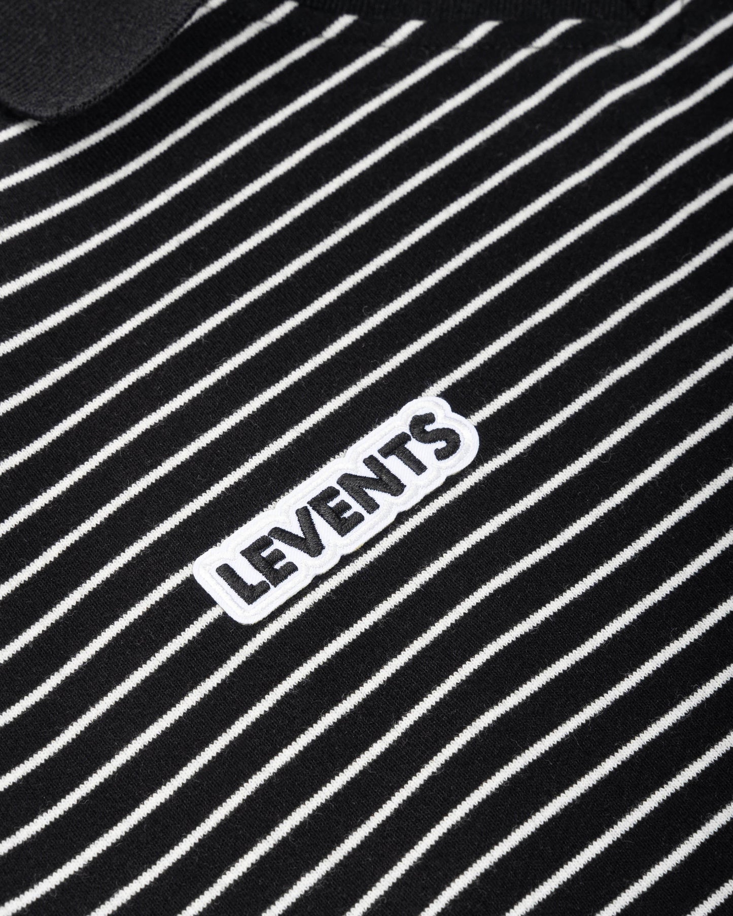Levents® x Hello Kitty | Striped Long Sleeve Semi-Oversized Polo Shirt