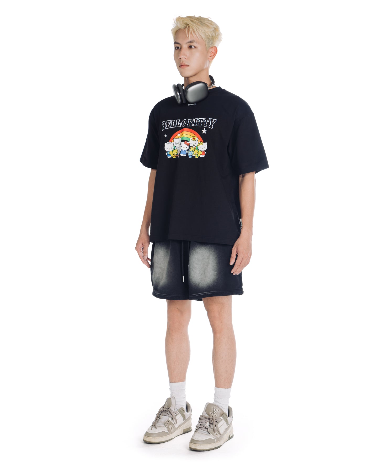 Levents® x Hello Kitty | Rainbow Semi-Oversized Tee