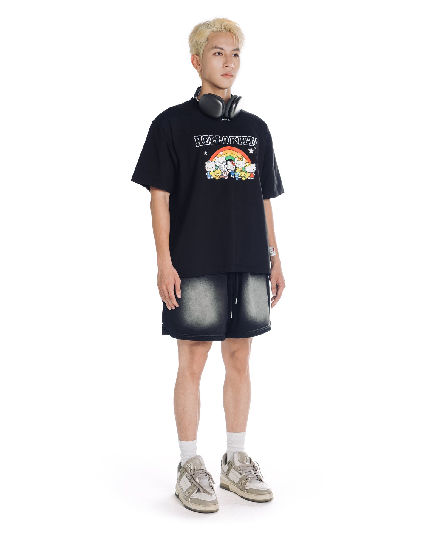 Levents® x Hello Kitty | Rainbow Semi-Oversized Tee