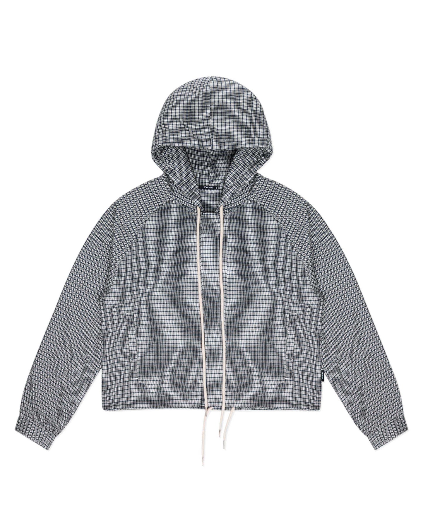 Levents® Plaid Zipper Hoodie Boxy