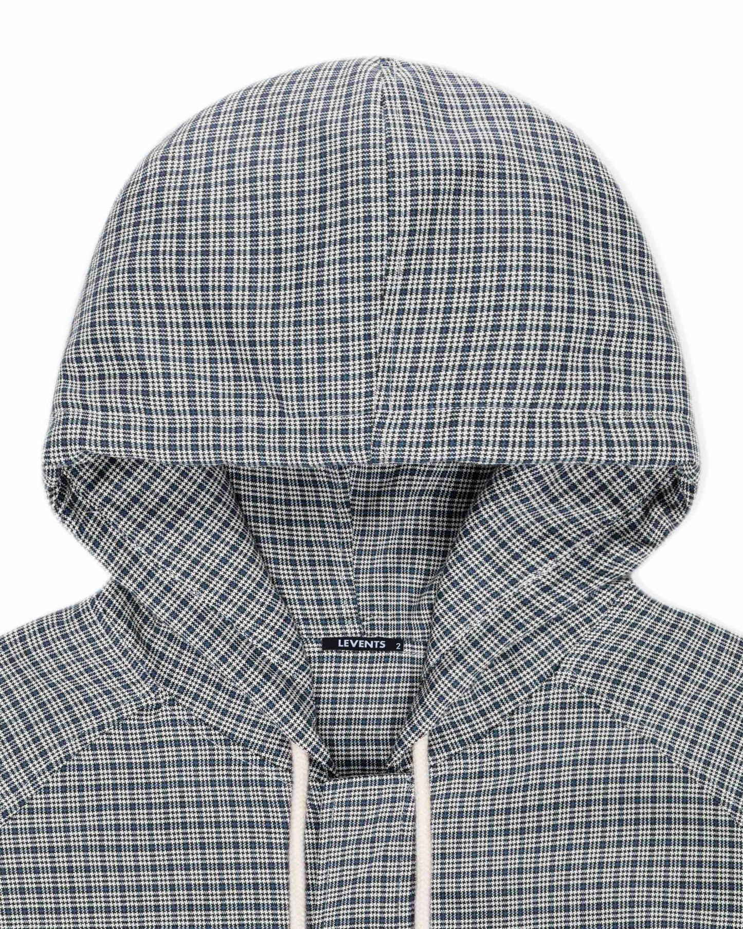 Levents® Plaid Zipper Hoodie Boxy