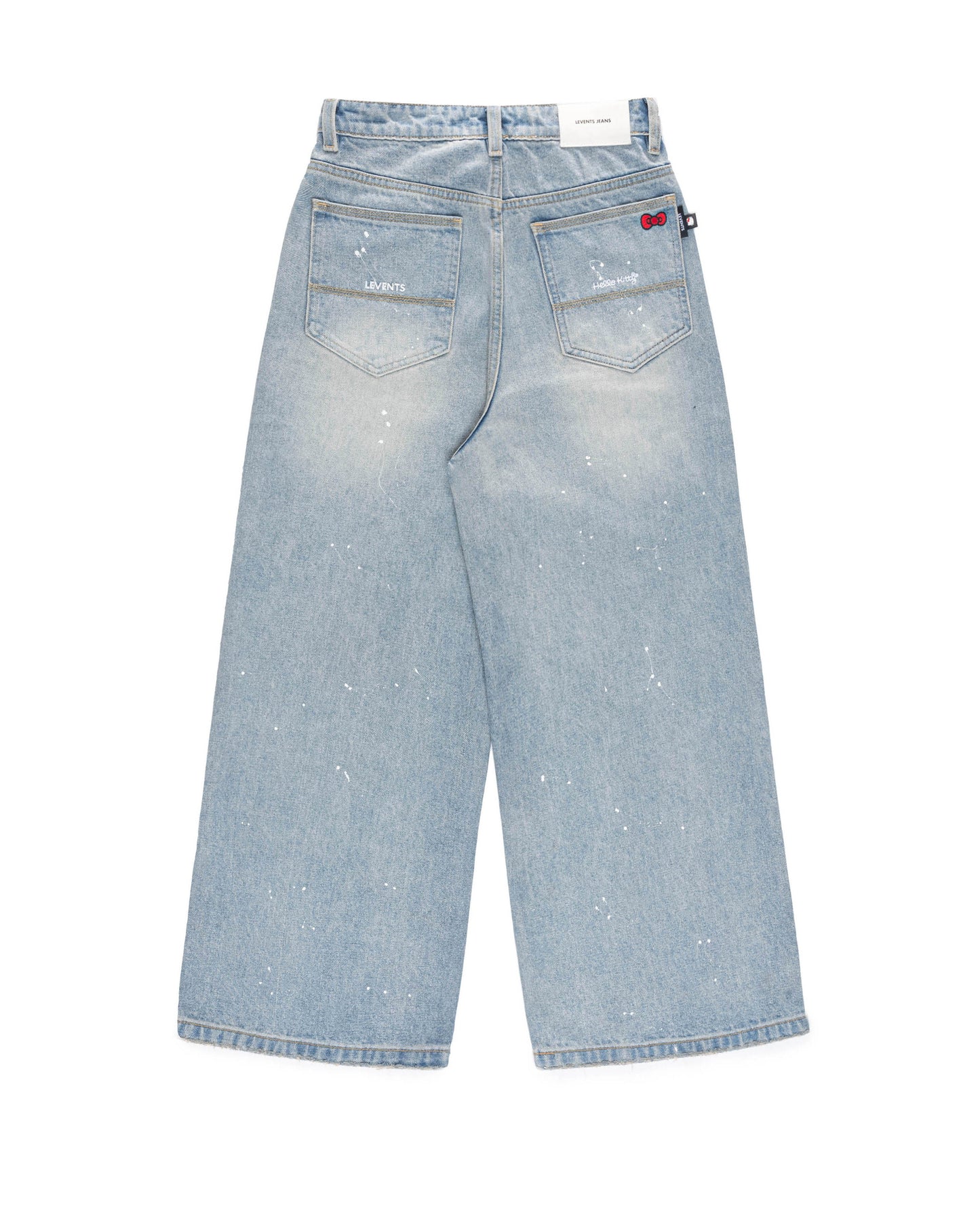 Levents® x Hello Kitty | Splatter Baggy Jeans/ Blue