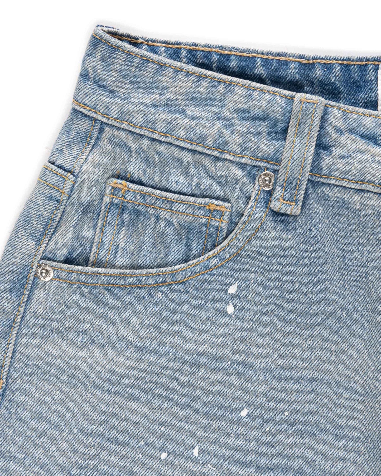 Levents® x Hello Kitty | Splatter Baggy Jeans/ Blue