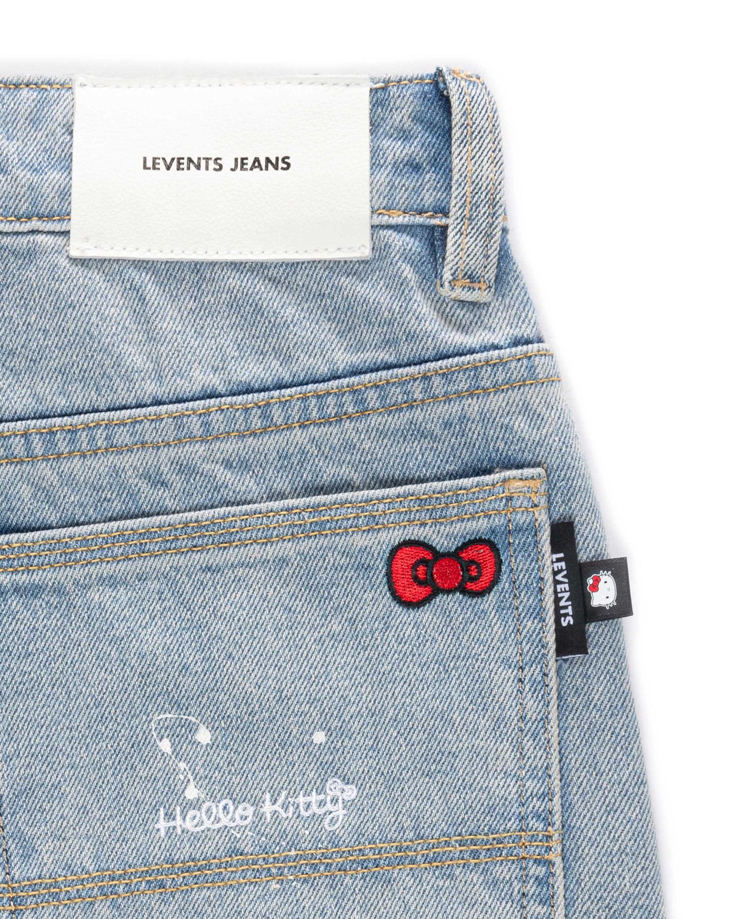 Levents® x Hello Kitty | Splatter Baggy Jeans/ Blue