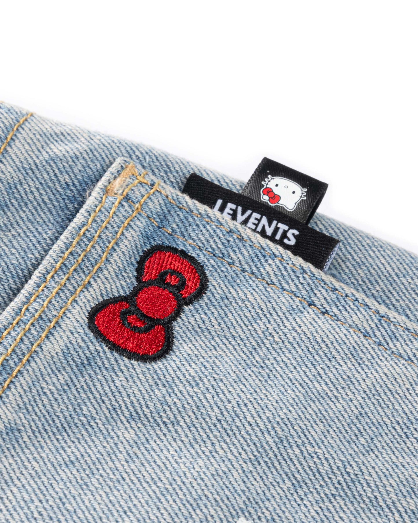 Levents® x Hello Kitty | Splatter Baggy Jeans/ Blue