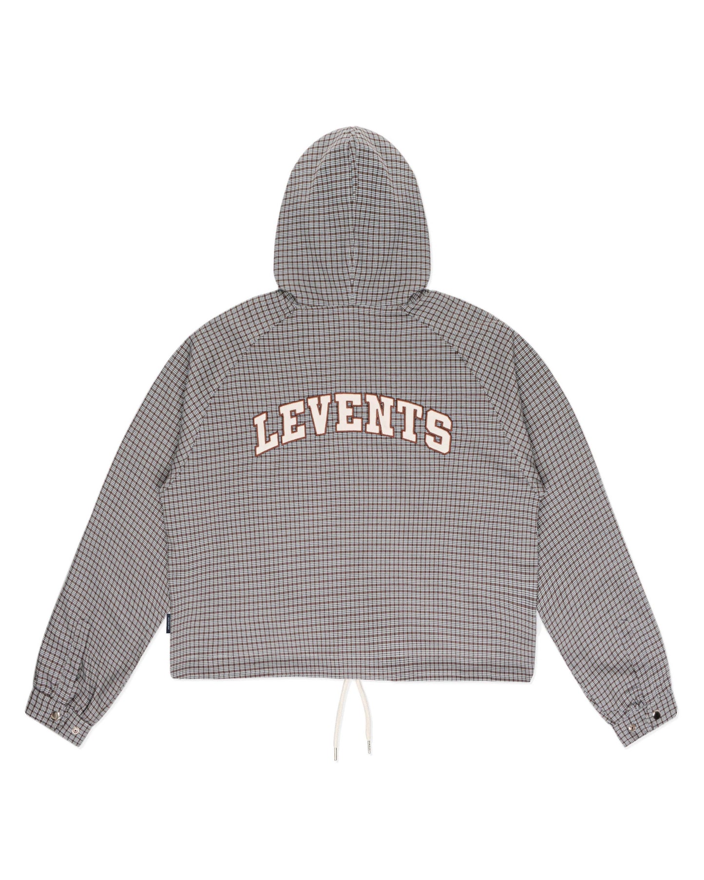 Levents® Plaid Zipper Hoodie Boxy