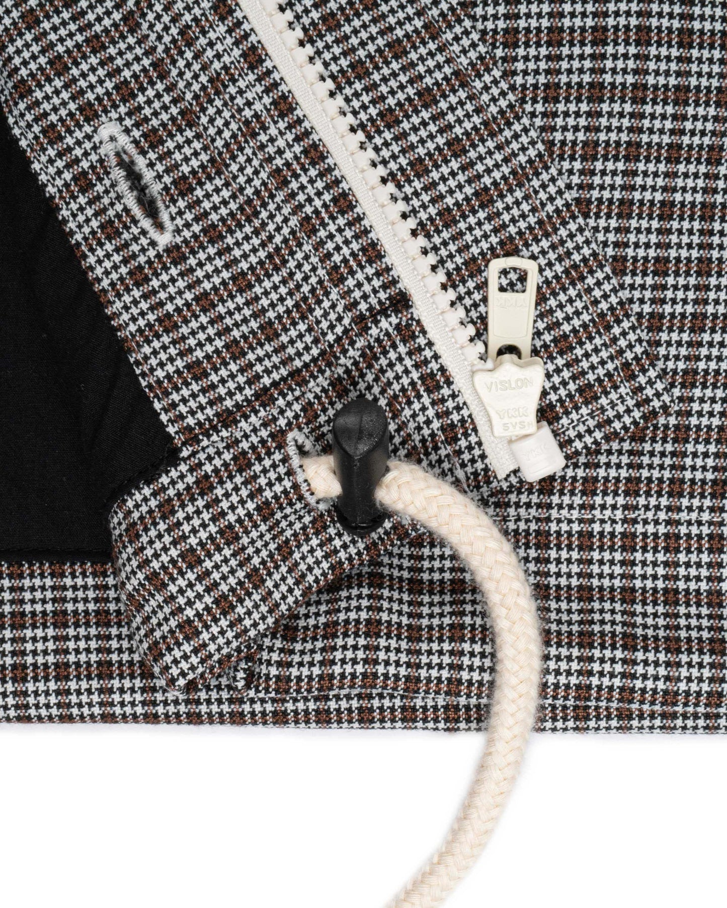 Levents® Plaid Zipper Hoodie Boxy