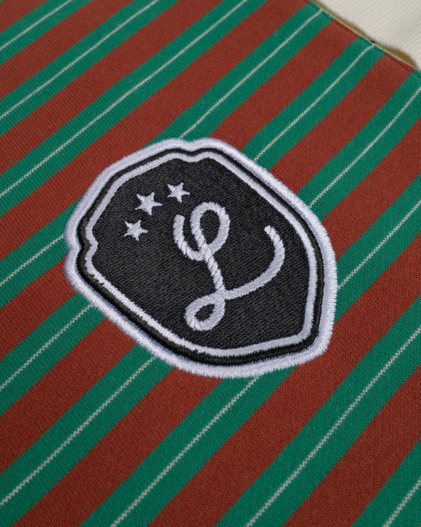 Levents® Striped Long Sleeve Boxy Polo Shirt