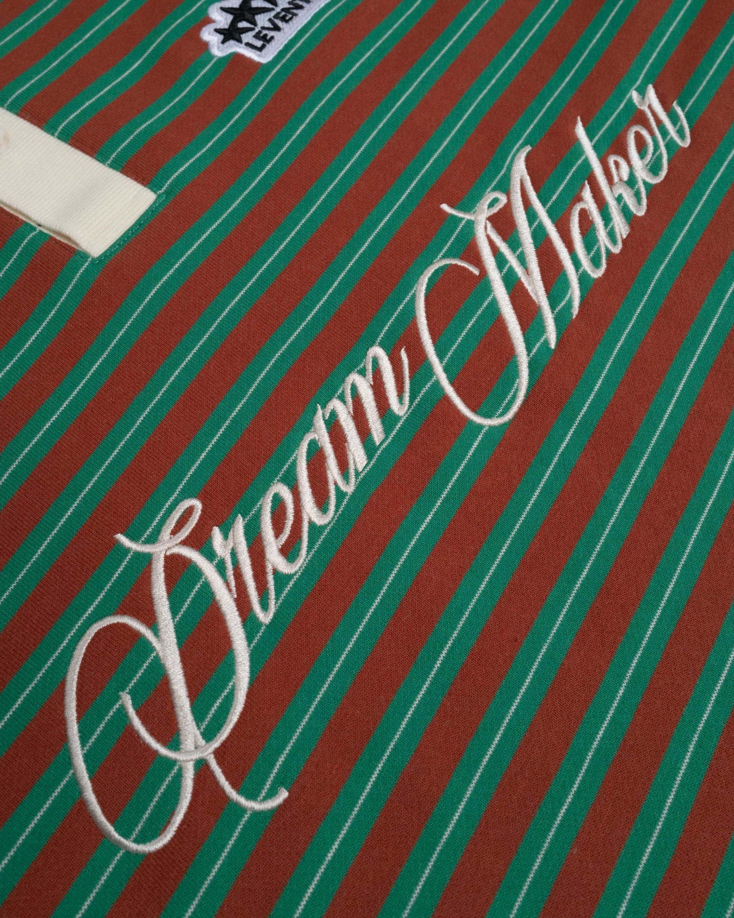Levents® Striped Long Sleeve Boxy Polo Shirt