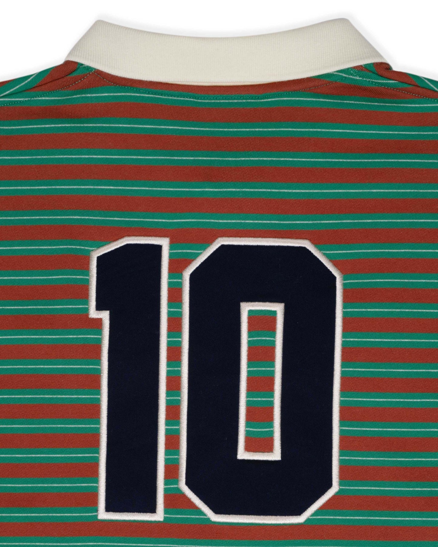 Levents® Striped Long Sleeve Boxy Polo Shirt