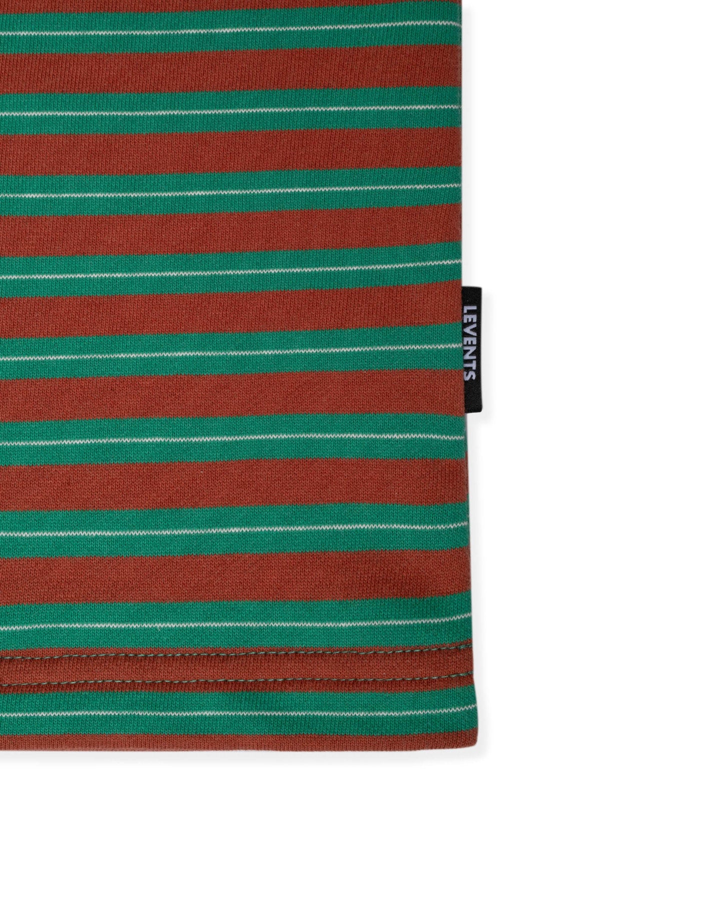 Levents® Striped Long Sleeve Boxy Polo Shirt