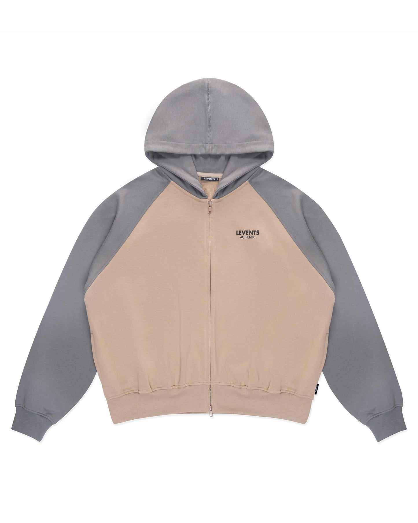 Levents® Two-tone Raglan Zipper Hoodie Boxy 2.0