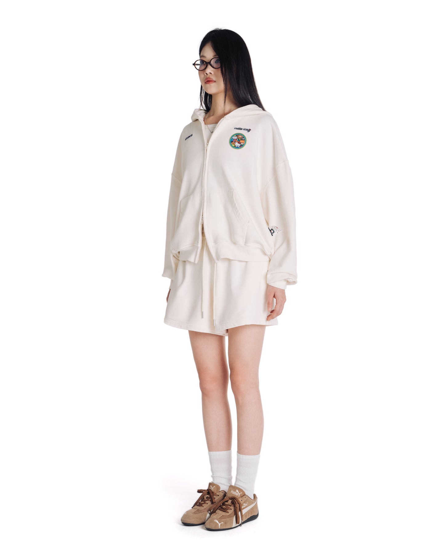 Levents® x Hello Kitty | Kitty's Family Zipper Hoodie Boxy 2.0