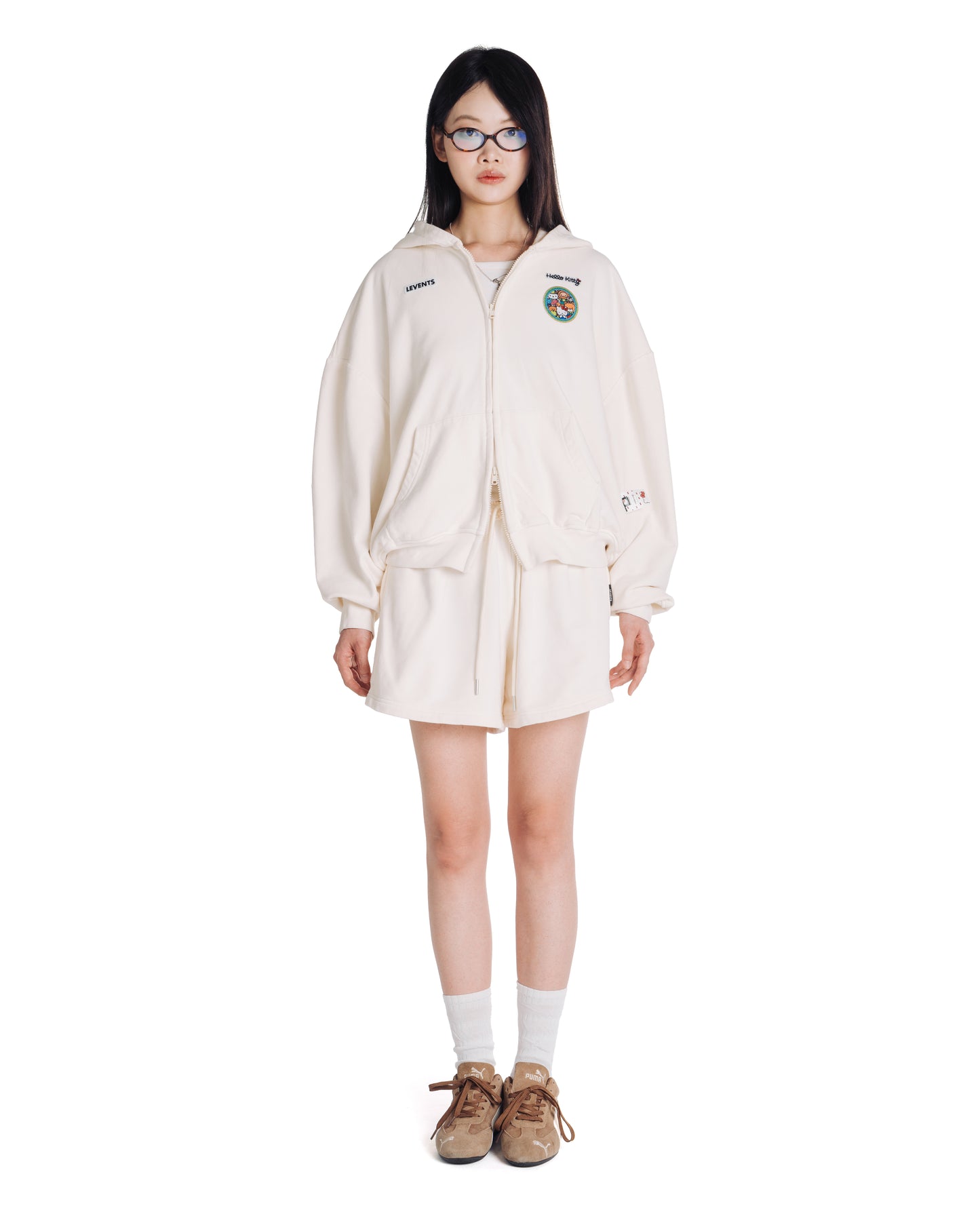 Levents® x Hello Kitty | Kitty's Family Zipper Hoodie Boxy 2.0