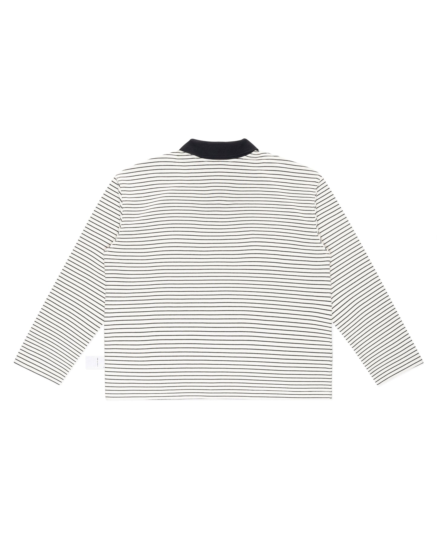 Levents® x Hello Kitty | Striped Long Sleeve Semi-Oversized Polo Shirt
