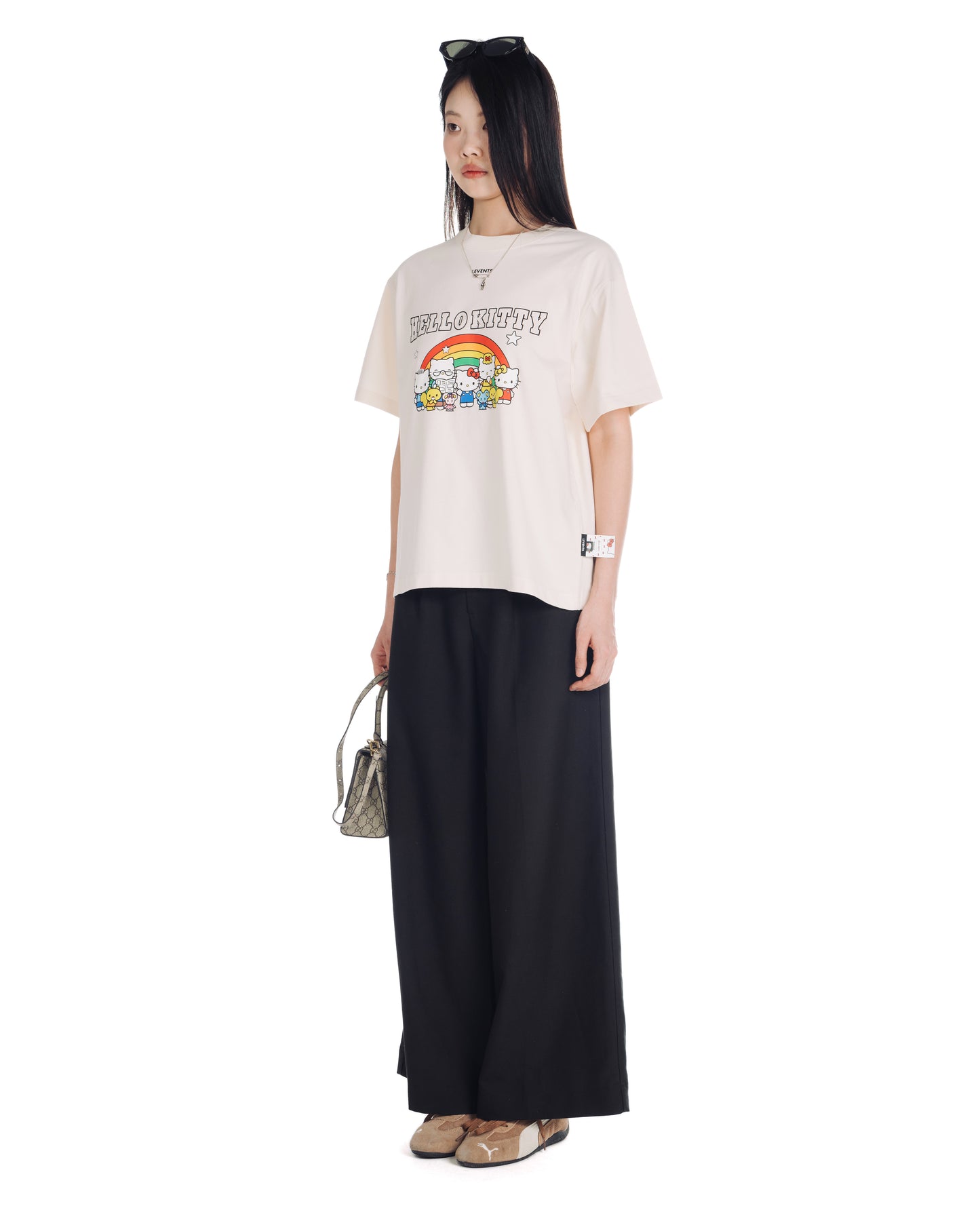 Levents® x Hello Kitty | Rainbow Semi-Oversized Tee