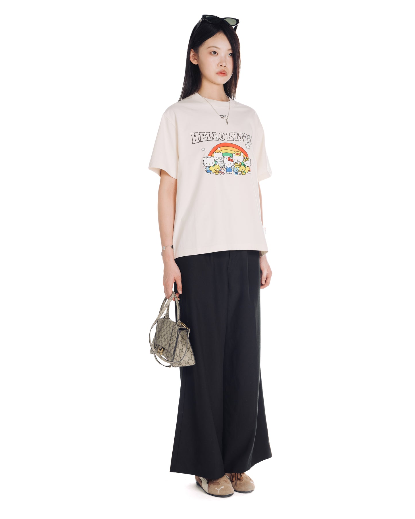 Levents® x Hello Kitty | Rainbow Semi-Oversized Tee