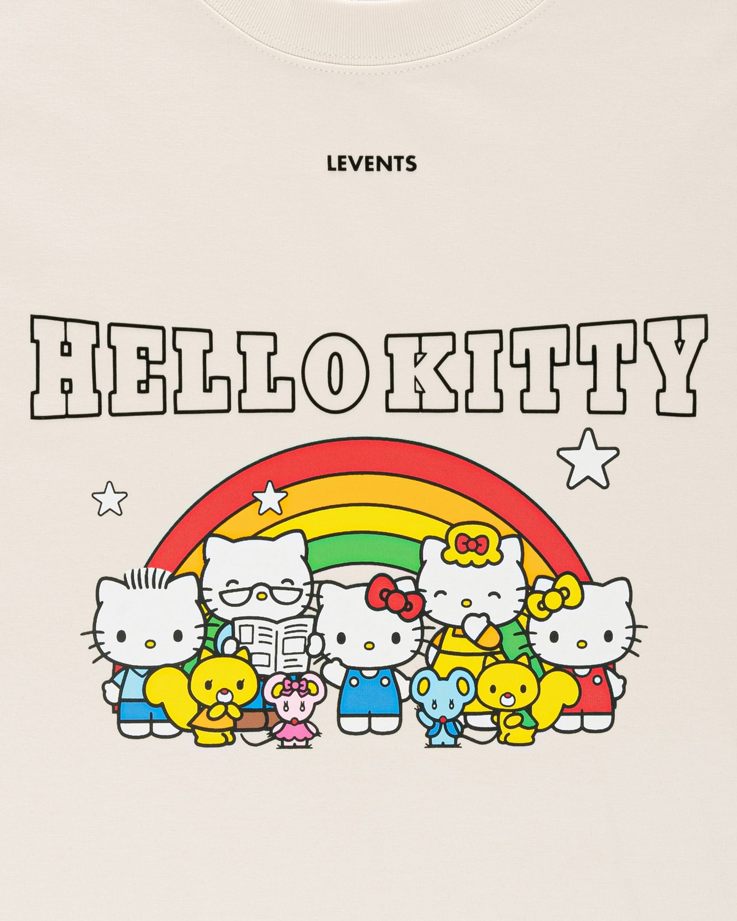 Levents® x Hello Kitty | Rainbow Semi-Oversized Tee