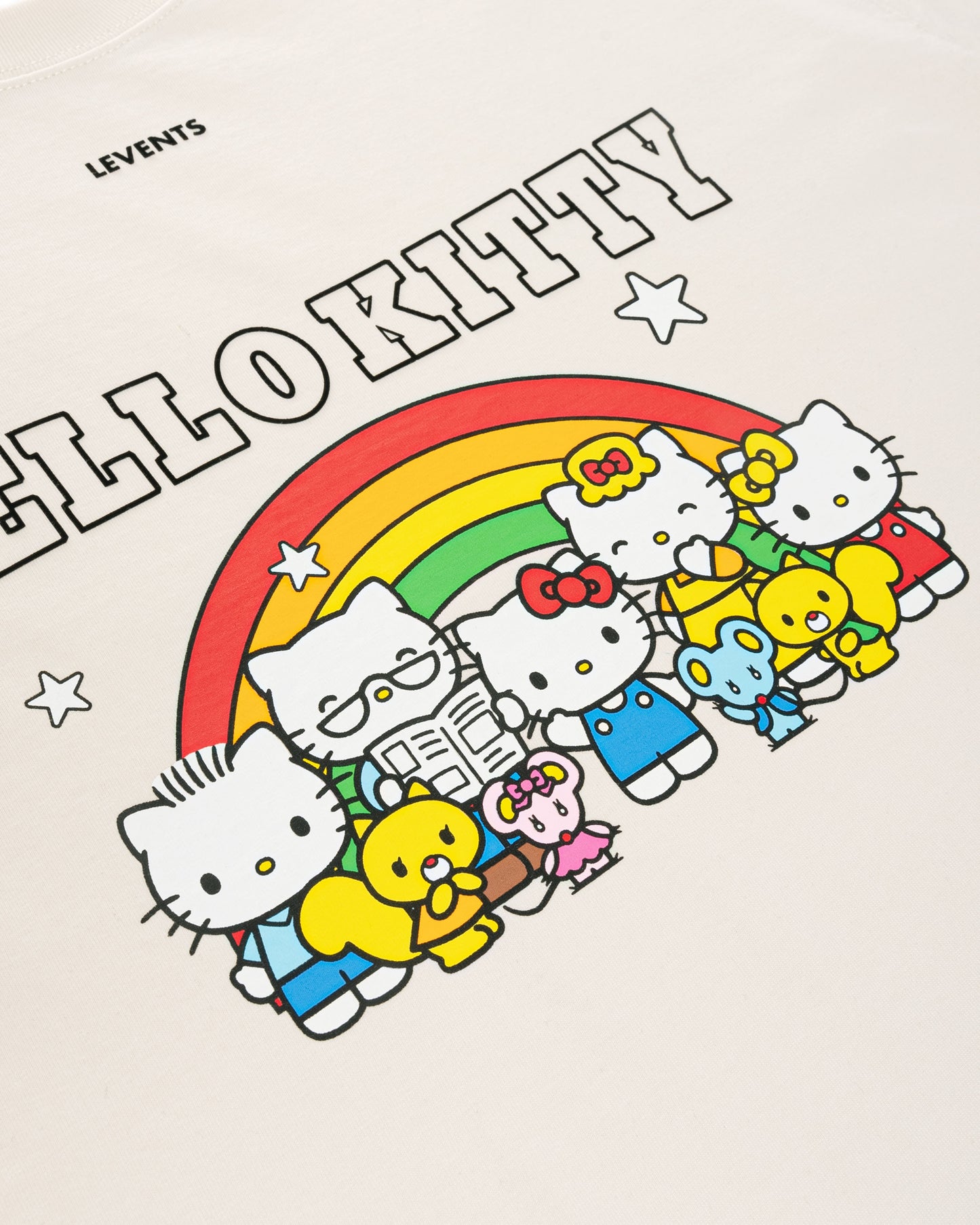 Levents® x Hello Kitty | Rainbow Semi-Oversized Tee