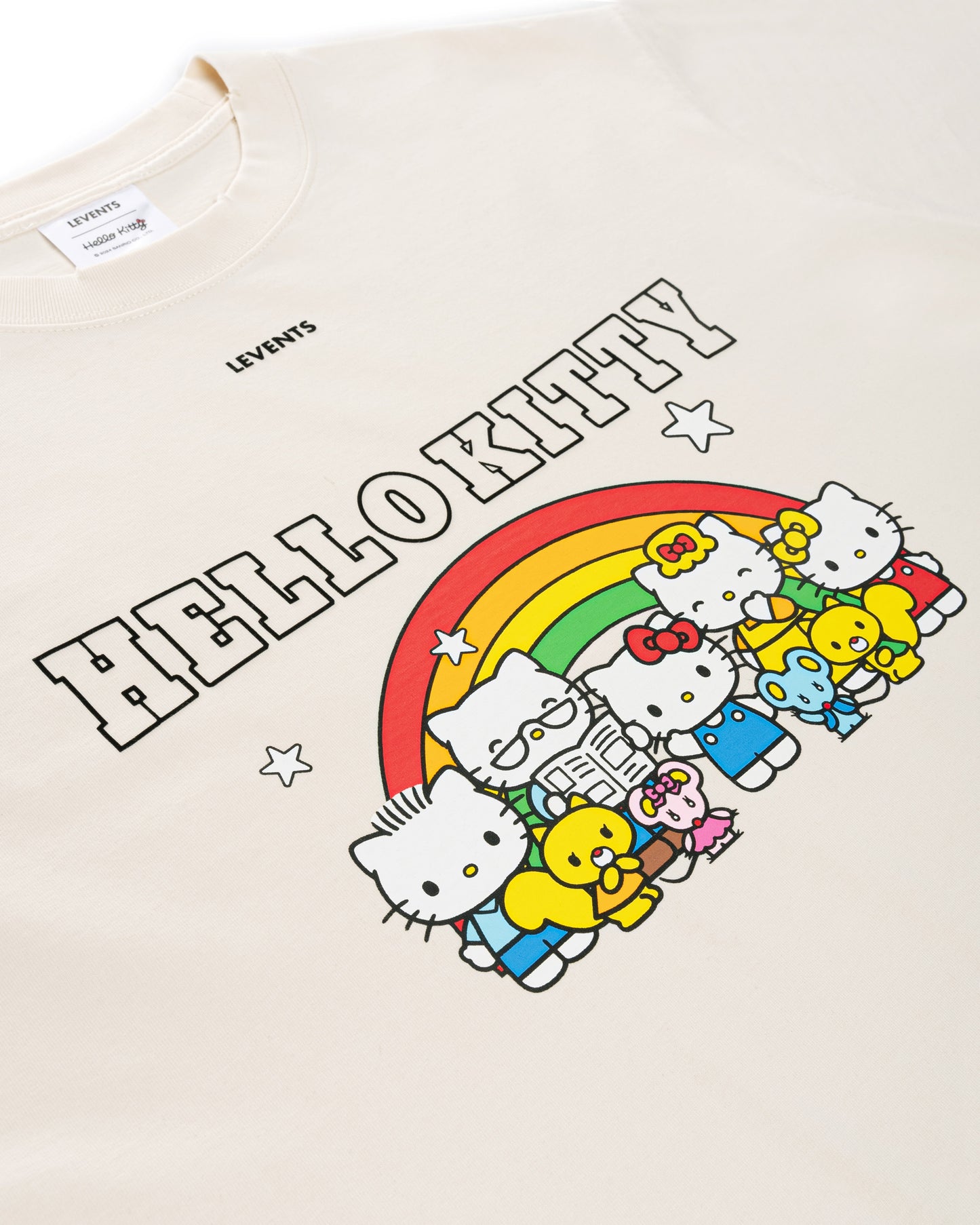 Levents® x Hello Kitty | Rainbow Semi-Oversized Tee