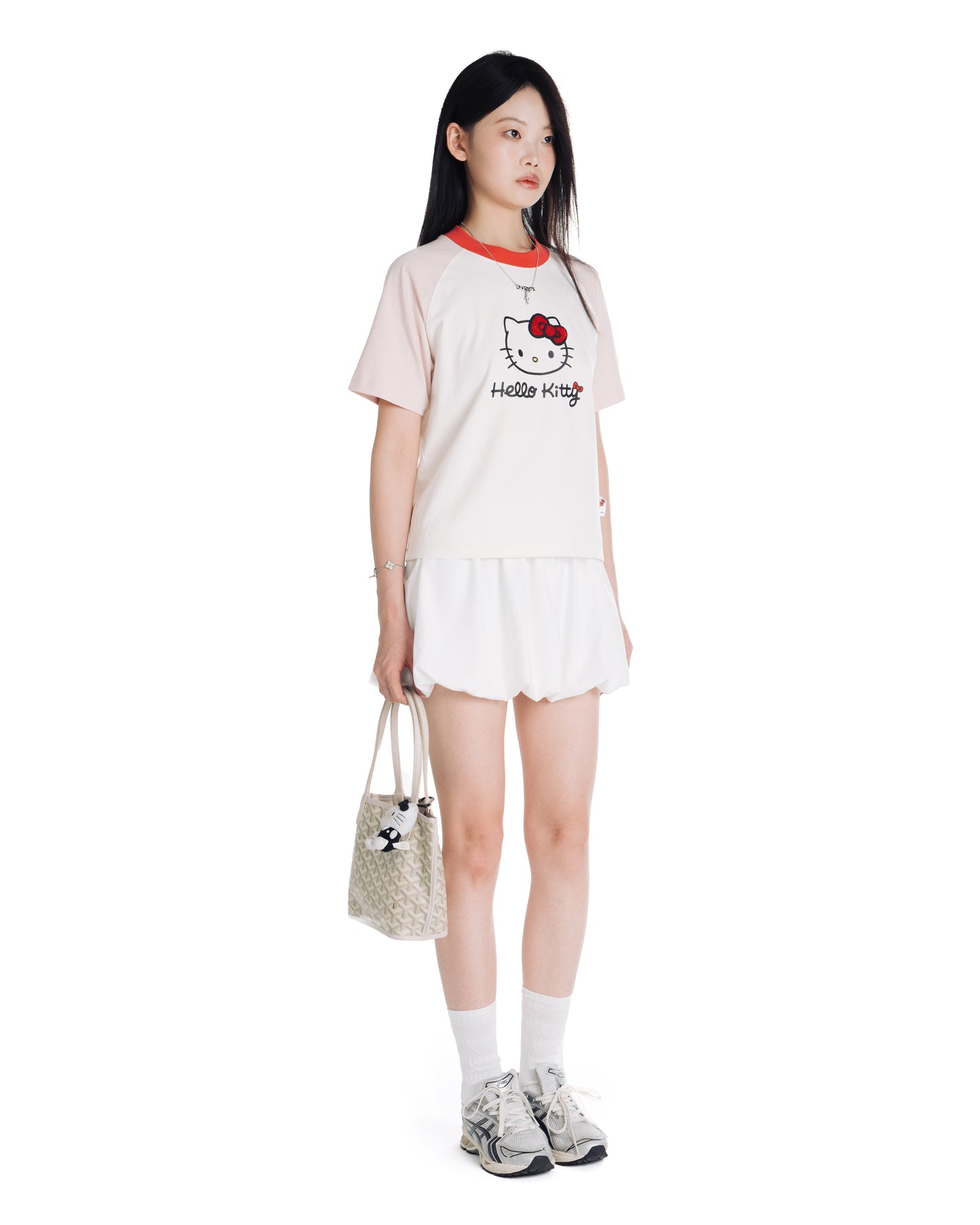Levents® x Hello Kitty | Icon Raglan Regular Tee/ White